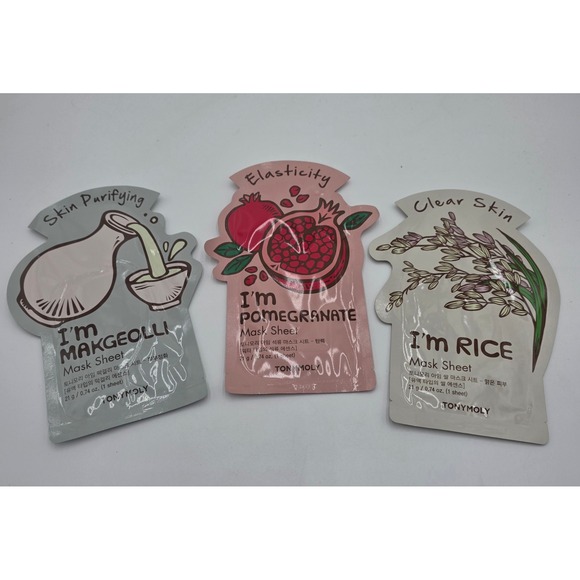 Tonymoly Other - TONYMOLY I'm Real Sheet Mask Set Makgeolli Pomegranate Rice 3 Pack K-Beauty